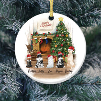 Thumbnail for Fluffy Dog&Cat Memorial - Personalized Christmas Decorative Ornament AE