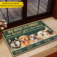Thumbnail for Personalized No Need To Knock Dog Cat Welcome House Doormat, Gift For Pet Lovers AB