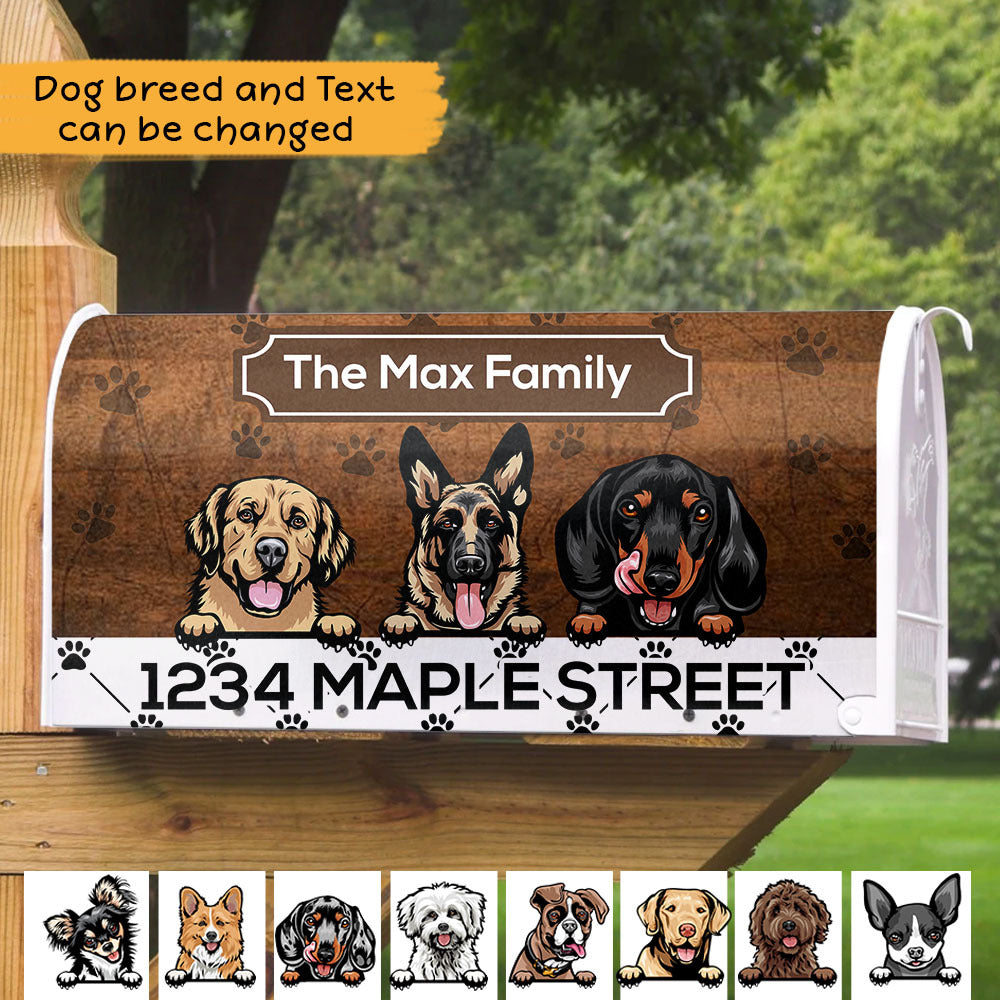 Custom Dog Lovers Mailbox Cover Gift for Dog Lovers AF