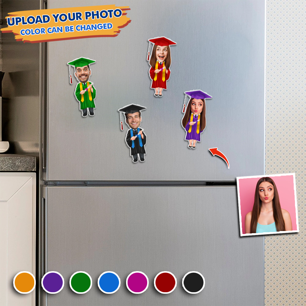 Personalized Photo Graduation Senior 2023 Magnet, Fridge Magnet, Graduation Gift JonxiFon