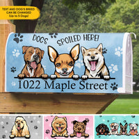Thumbnail for Dogs Spoiled Here House Address Magnetic Mailbox Cover, Personalized Mailbox Cover AF