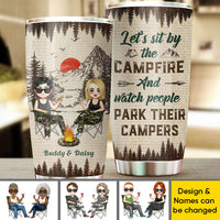 Thumbnail for Personalized Camping Partners For Life Husband And Wife Tumbler, Gift For Camping Lover AA
