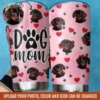 Thumbnail for Dog Mom Dog Dad Photo Upload Tumbler, DIY Gift For Pet Lovers AA