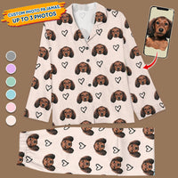 Thumbnail for Custom I Love Pet Photo Pajamas Set, Pet Lover Gift FC