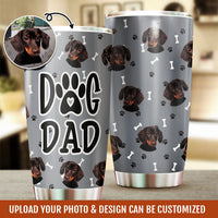 Thumbnail for Dog Mom With Dog Photo Tumbler, Best Gift for Dog Lovers AA