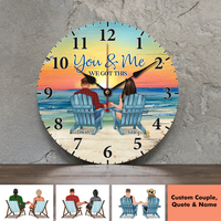 Thumbnail for Personalized You & Me We Got This Couple Wooden Clock, Anniversary Gift For Couple AH