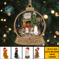 Thumbnail for Personalized Fluffy Dog&Cat  Memorial Printed Acrylic Ornament, Holiday Gift For Dog Lovers AE