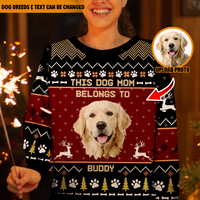 Thumbnail for This Dog Mom Belongs To Ugly Christmas Sweater, Christmas Gift For Dog Mom Dog Dad AB