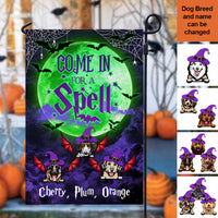 Thumbnail for Come In For A Spell Custom Garden Flag, Dog Lover Gift AD