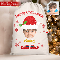 Thumbnail for Custom Face Photo Baby Claus Family Christmas Bag, Christmas Gift AB