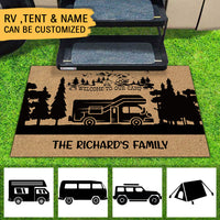Thumbnail for Welcome To Our Camp, Camping Gift, RVs Campers, Family Camping Doormat AB