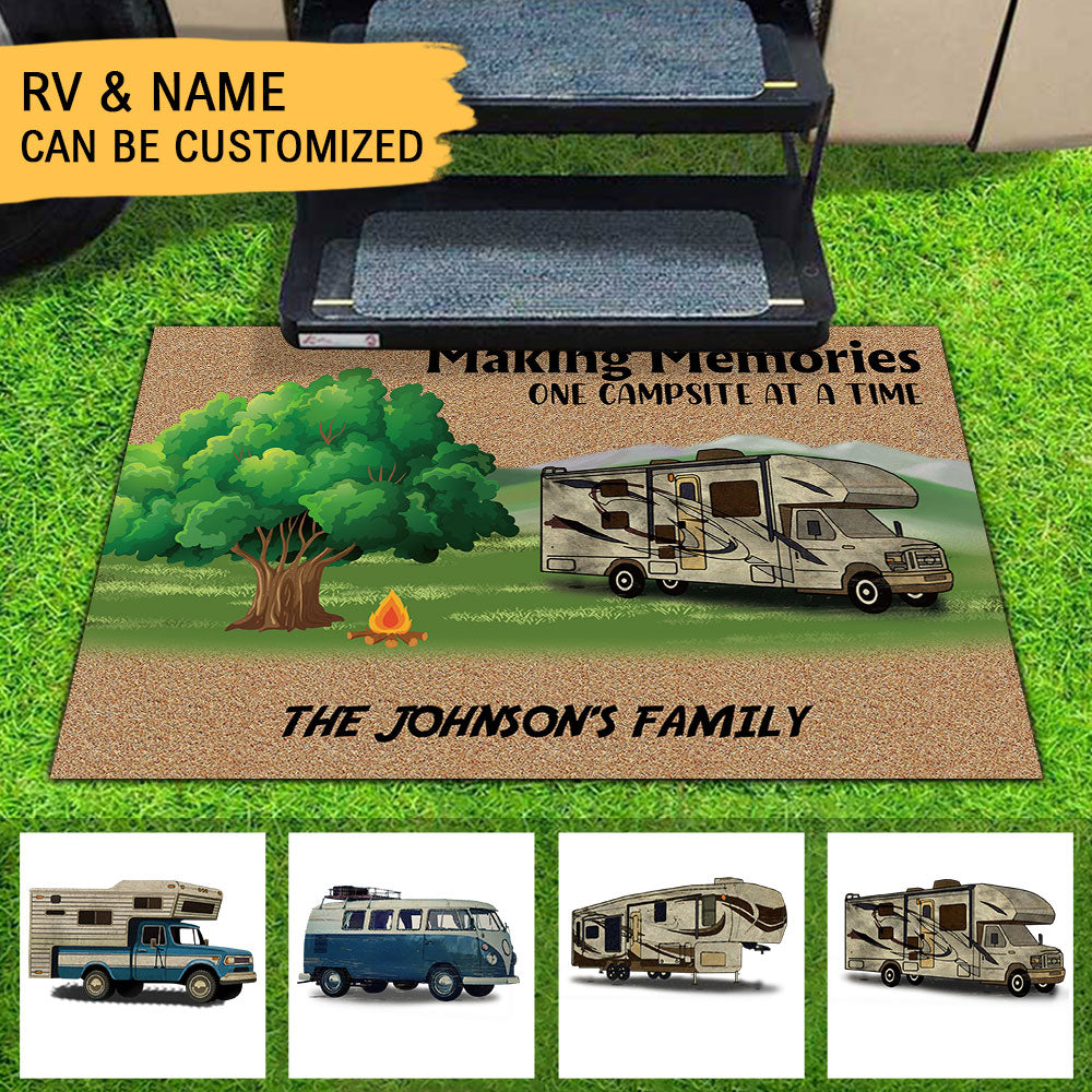 Making Memories One Campsite At A Time - RVs Doormat For Campers AB