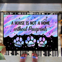 Thumbnail for Hologram Pawprints Pets Personalized Doormat AB