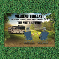 Thumbnail for Weekend Forecast It's The Most Wonderful Time To Go Camping -Personalized RVs Doormat AB