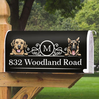 Thumbnail for Custom Family Name House Address Magnetic Mailbox Cover, Pet Lover Gift AF