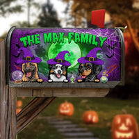 Thumbnail for Scary Night With Dog Halloween Mailbox Cover , Dog lover Gift AF