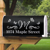Thumbnail for Butterflies Address Mailbox Cover, Mailbox Numbers Decals AF
