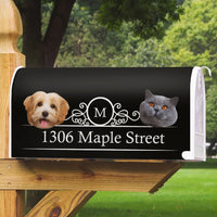 Thumbnail for Custom Big Head Cutout Photo Dog Cat Mailbox Cover, Christmas Gift AF