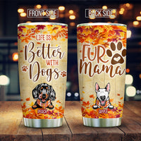Thumbnail for Fur Mama Fall Custom Tumbler, DIY Gift For Dog Lovers AA