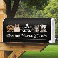 Thumbnail for Custom Family Monogram Dog Cat Mailbox Cover, Pet Lover Gift AF