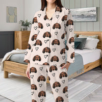 Thumbnail for Custom I Love Pet Photo Pajamas Set, Pet Lover Gift FC