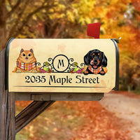 Thumbnail for Thanksgiving Dog Cat Mailbox Cover, Pet Lover Gift AF