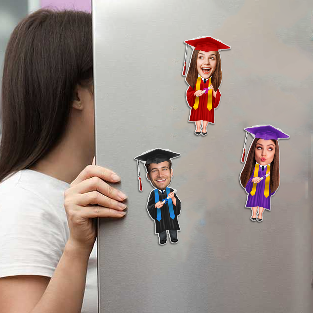 Personalized Photo Graduation Senior 2023 Magnet, Fridge Magnet, Graduation Gift JonxiFon