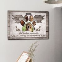 Thumbnail for Best Friends Are Never Forgotten Canvas Wall Art, Pet Loss Gift AK