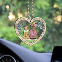 Thumbnail for The Moment Your Heart Stopped Pet Memorial Personalized Car Ornament AE
