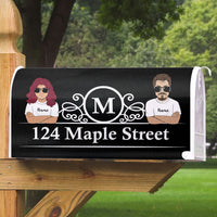 Thumbnail for Husband & Wife Address Magnetic Mailbox Cover, Gift For Couple AF