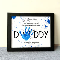 Thumbnail for I Love You More Than The Stars Photo Frame, Kids Handprint Keepsake AA