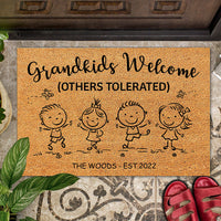 Thumbnail for Grandkids Welcome Others Tolerated Grandma Doormat AB