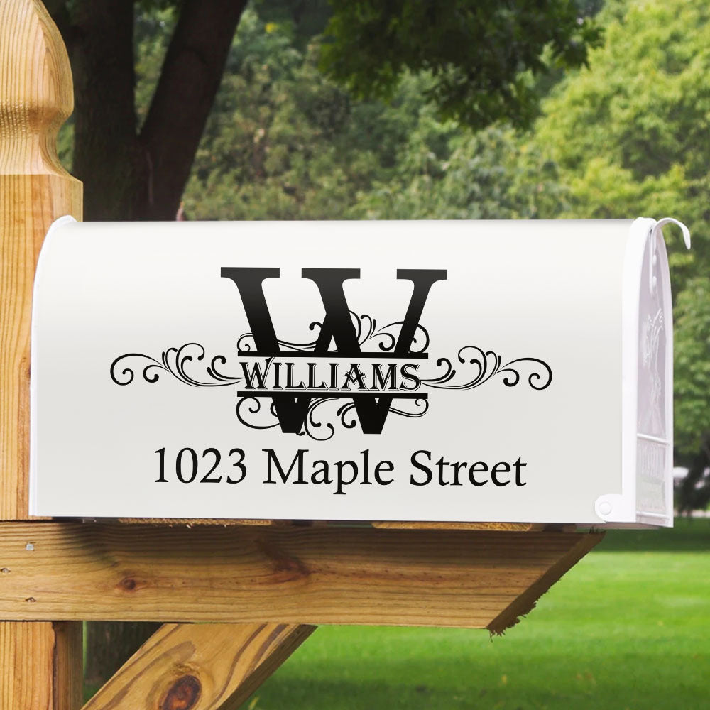 Custom Family Name Monogram Mailbox Cover, Gift For Family AF