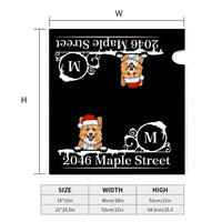 Thumbnail for Personalized Mailbox Cover - Christmas Gift For Pet Lover - Address With Dog Cat AF