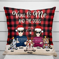 Thumbnail for Custom You & Me And The Fur Babies Dog Cat Pillow, Christmas Gift AD