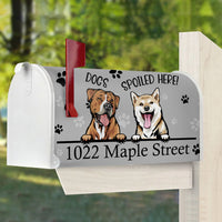Thumbnail for Dogs Spoiled Here House Address Magnetic Mailbox Cover, Personalized Mailbox Cover AF