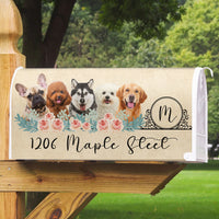 Thumbnail for Flowers With Pet Photo Mailbox Cover, Upload Photo Mailbox AF