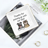 Thumbnail for Personalized Dog Cat Ring Dish Custom Name Trinket Tray Gift for Family TRANG-THUY