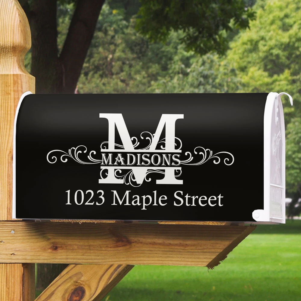 Custom Family Name Monogram Mailbox Cover, Gift For Family AF