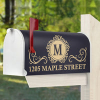 Thumbnail for Elegant Family House Number Mailbox Cover With Address, Dog Lover Gift AF