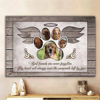Thumbnail for Best Friends Are Never Forgotten Canvas Wall Art, Pet Loss Gift AK