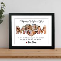 Thumbnail for Custom Happy Mother's Day Mom Photo Collage Picture Frame, Gift For Mom/Grandma AA