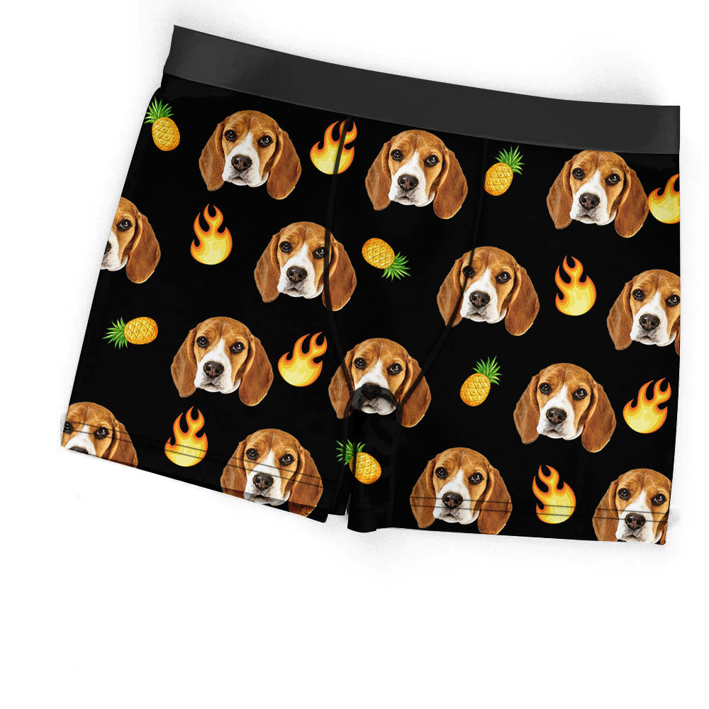 Custom Face Photo Dog Cat Men's Boxer Briefs, Gift For Him AI