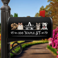 Thumbnail for Custom Family Monogram Dog Cat Mailbox Cover, Pet Lover Gift AF