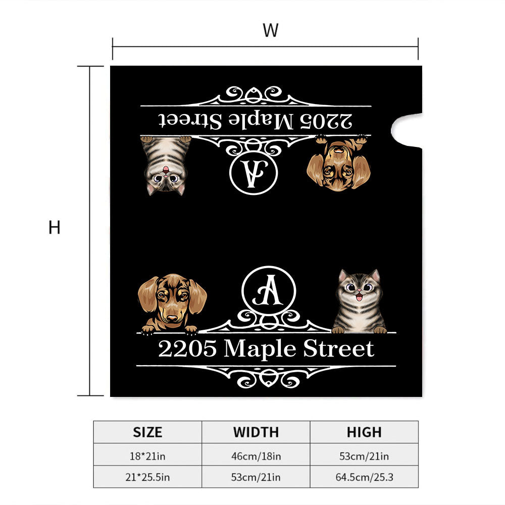 Custom Classic Vintage Dog Cat Mailbox Cover, Pet Lover Gift AF