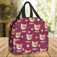 Thumbnail for Custom Paws With Dog Cat Photo Lunch Bag, Pet Lover Gift AI