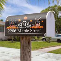 Thumbnail for Custom Autumn Dog Cat Mailbox Cover, Dog lover Gift AF