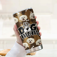Thumbnail for Custom Dog Face Photo Dog Mom Nutrition Facts Tumbler, Best Gift for Dog Lovers AA