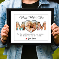 Thumbnail for Custom Happy Mother's Day Mom Photo Collage Picture Frame, Gift For Mom/Grandma AA