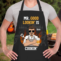 Thumbnail for Mr. Good Lookin' Is Cookin' Dad Apron, Gift For Dad AI
